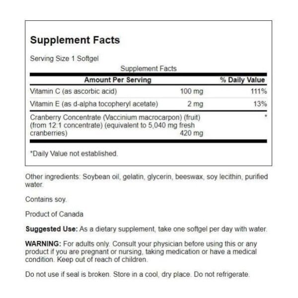 SWANSON CRANBERRY 420MG 60 CAPS_b