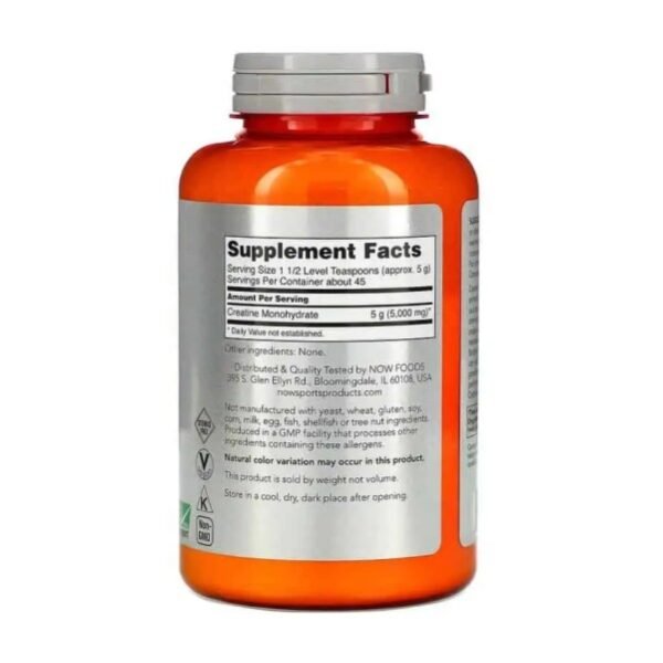 NOW SPORT CREATINE MONOHYDRATE 8oz_b
